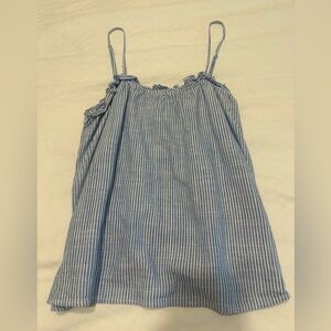 H&M Blue Smocked Camisole Top